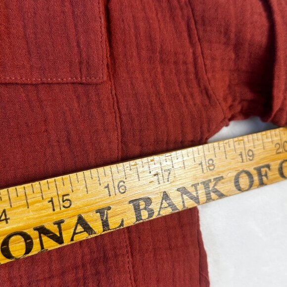 Madewell Womens Lightspun Belted Safari Romper Button-Down Tie-Waist  Sz XXS - Picture 11 of 14